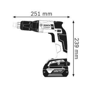 fashioniable Visseuse Plaquiste Sans-fil Bosch GSR 18V-EC TE 18 V + 2 Batteries 5 Ah + 2 Chargeurs + L-Boxx 14