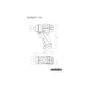 Perceuse-visseuse 12V Metabo Powermaxx 10 Mm + 2 Batteries 2 Ah + Chargeur + Boîte Carton – 600984000 design à la mode 16