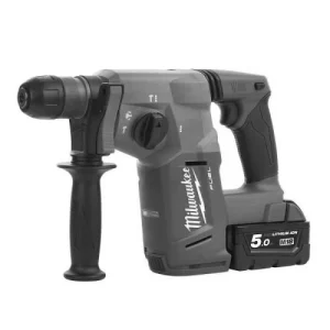 outlet Perforateur SDS-Plus 18V Milwaukee M18 CH-502C + 2 Batteries 5 Ah + Chargeur + Coffret 18