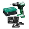 site en ligne Perceuse 18V Hikoki DS18DDWQZ + 2 Batteries 3 Ah + Chargeur + Coffret HitCase 20