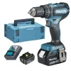 comparez les prix Perceuse-visseuse à Percussion 18V Makita DHP485RTJ + 2 Batteries 5 Ah + Chargeur 22