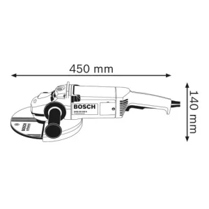 Meuleuse Angulaire 2000 W 230 Mm Bosch GWS 20-230 H Professional En Boîte Carton – 0601850L03 soldes de Noël 9