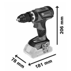 Satisfait ou Remboursé Perceuse-visseuse à Percussion 18V Bosch GSB 18V-60 C + 2 Batteries 5,5 Ah + Chargeur – 06019G210C 16