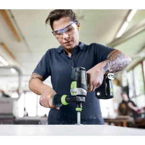 en ligne vente Perceuse-visseuse à Percussion 18V Festool QUADRIVE + 2 Batteries + Chargeur Rapide + SYS3 – 577247 14