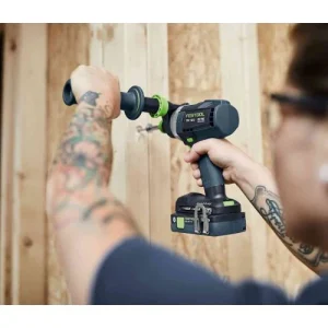 destockage Perceuse-visseuse à Percussion 18V Festool QUADRIVE + 2 Batteries + Chargeur Rapide + SYS3 – 577248 16