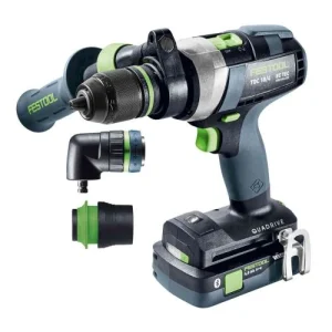 Perceuse-visseuse 18V Festool QUADRIVE + 2 Batteries + Chargeur Rapide + SYS3 – 577243 Retour Gratuit 18