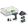 aux meilleurs prix Perceuse-visseuse 10,8V Festool TXS 2,6-Plus + 2 Batteries + Chargeur + SYS3 – 576101 20