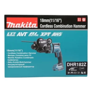 qualité supérieure Perfo-burineur SDS+ 18V Makita DHR182Z (sans Batterie Ni Chargeur) 12