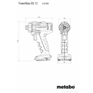 Nouvelle Collection Perceuse-visseuse Sans-fil Metabo Powermaxx BS 12 + Batterie 12 V 2 Ah + Chargeur SC 30 10