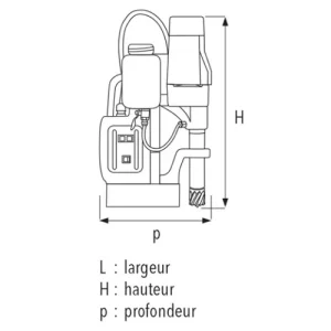 Perceuse à Base Magnétique 1100W Sidamo 35PM+ – 20502037 vente pas cher 13